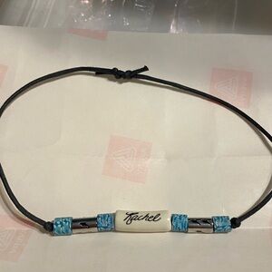 Fimo bead ‘90’s ceramic choker necklace with dolphins. Rachel.